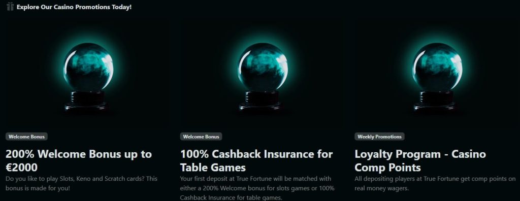 true fortune casino bonus